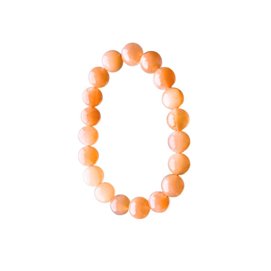 Orange moonstone beaded bracelet